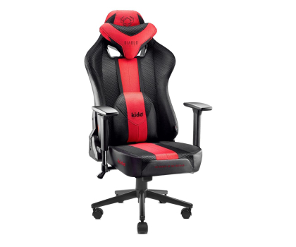 Fotel gamingowy DIABLO Chairs X-PLAYER 2.0 Kids antracytowo-karmazynowy